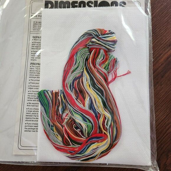 NEW Dimensions Yuletide Village Christmas Stocking 1990 Cross Stitch Kit Wysocki - Picture 6 of 6